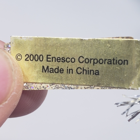 2000 Set Of 3 Enesco Christmas Ornaments - Picture 5 of 8